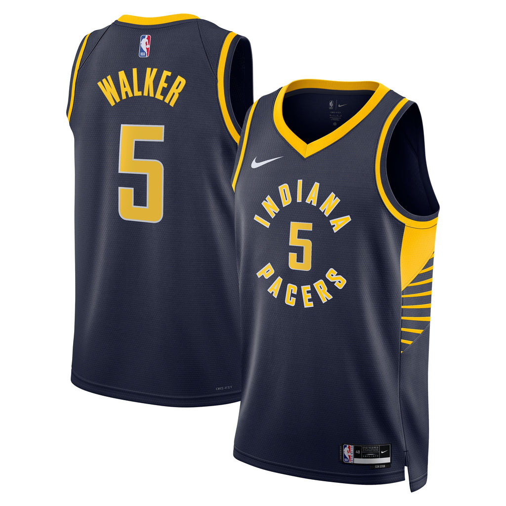 Jarace Walker Indiana Pacers Icon Edition Swingman Basketball Jersey - Navy - Unisex