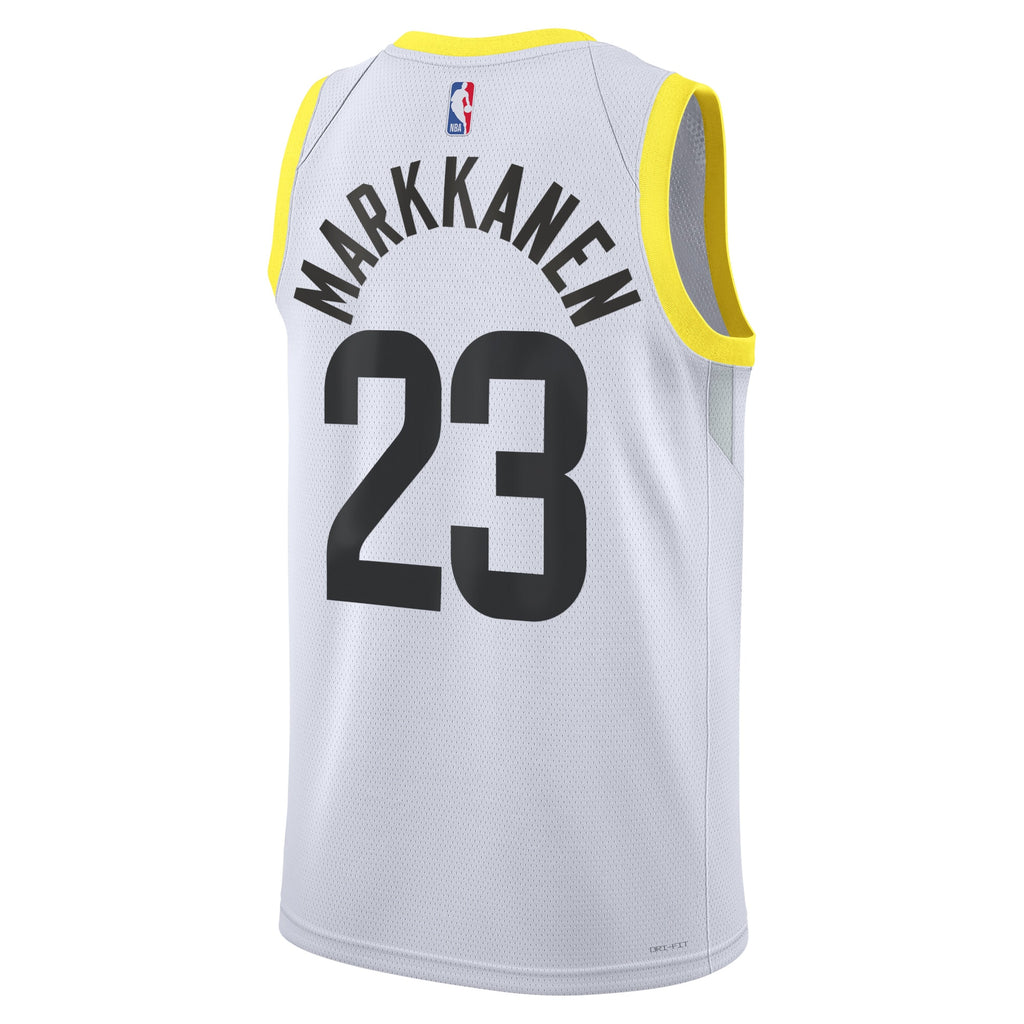 Lauri Markkanen Utah Jazz Association Edition Swingman Basketball Jersey - White - Unisex