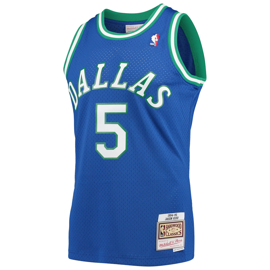 Jason Kidd Dallas Mavericks 1994 - 95 Hardwood Classics Swingman Basketball Jersey - Mens