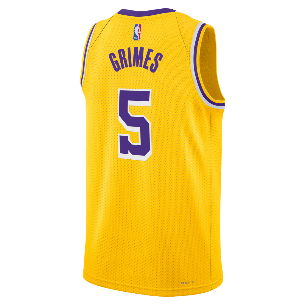 Quentin Grimes Los Angeles Lakers Icon Edition Swingman Basketball Jersey - Gold - Unisex