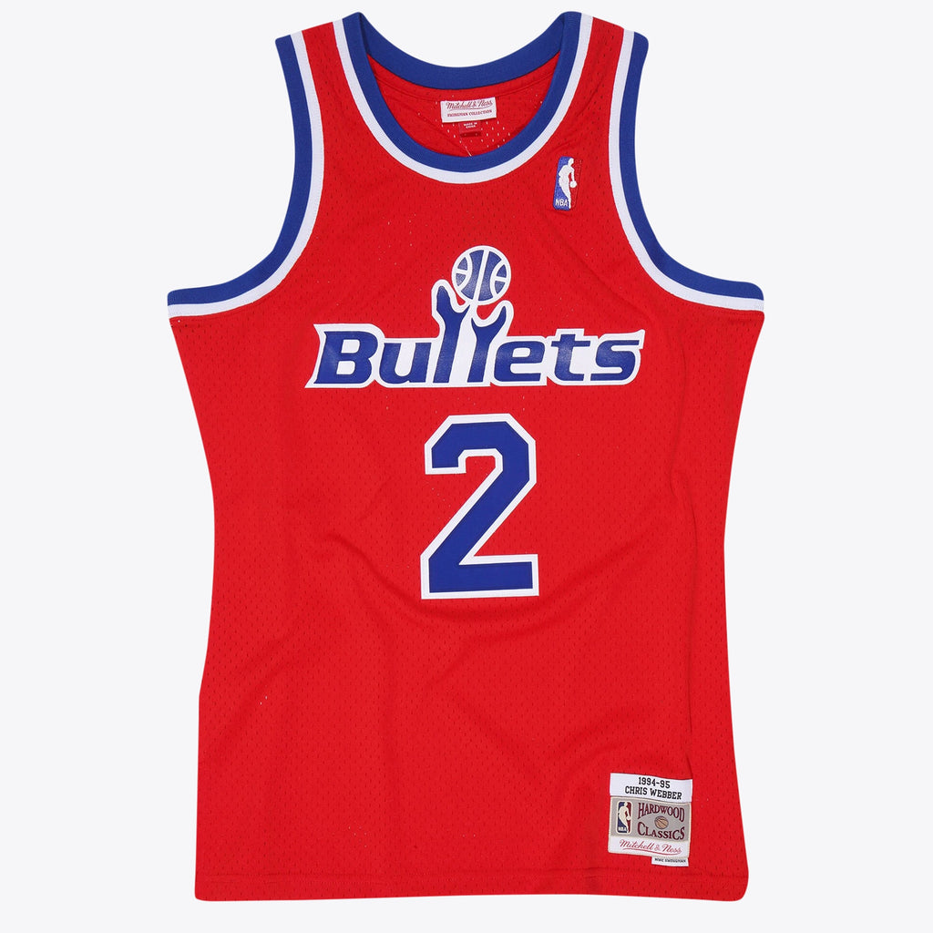 Chris Webber Washington Bullets 1994 Hardwood Classics Swingman Road Basketball Jersey - Scarlett - Mens