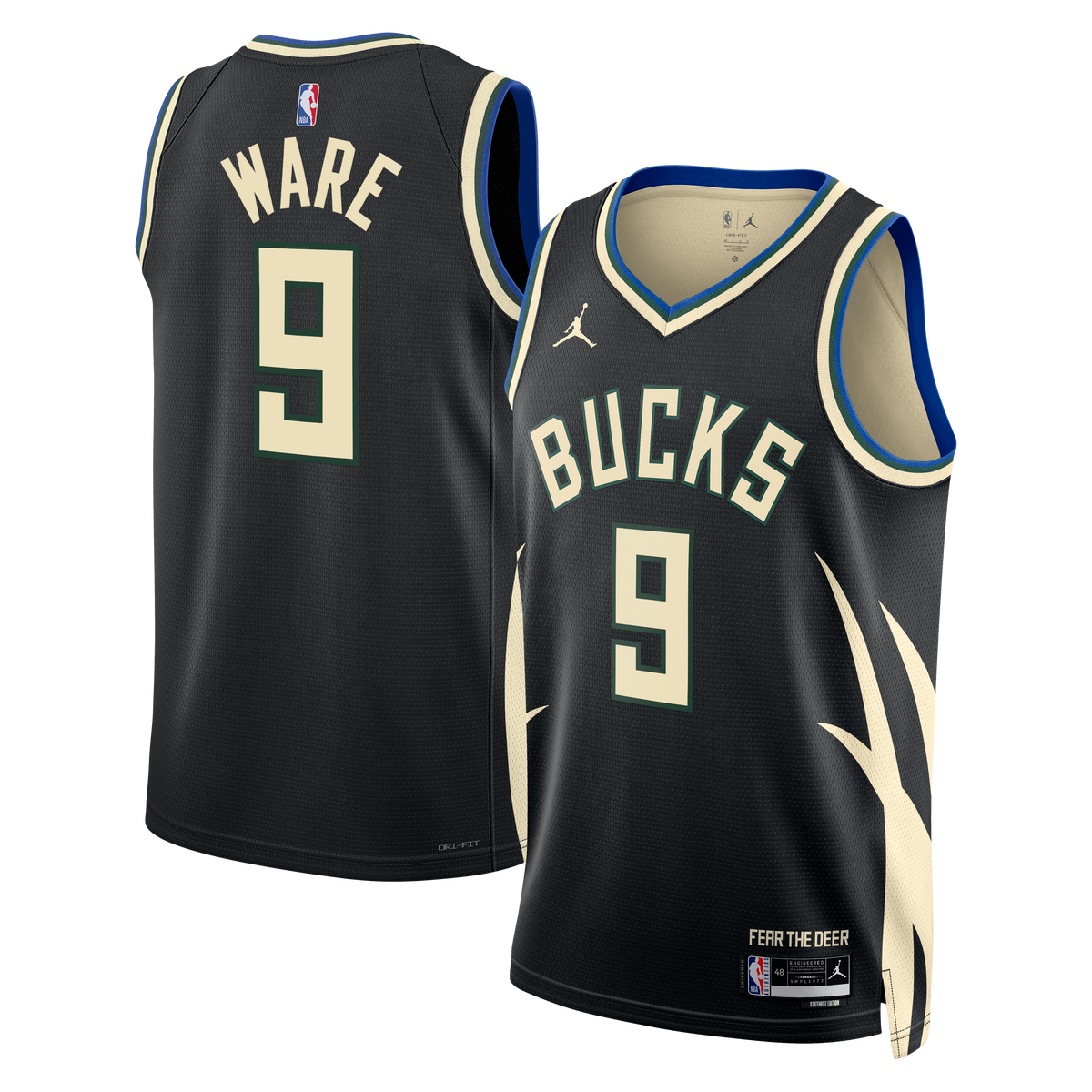 Kel'el Ware Milwaukee Bucks Statement Edition Swingman Basketball Jersey - Hunter Green - Unisex