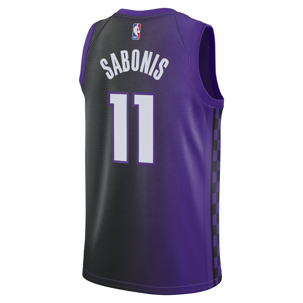 Domantas Sabonis Sacramento Kings Statement Edition Swingman Basketball Jersey - Purple - Unisex