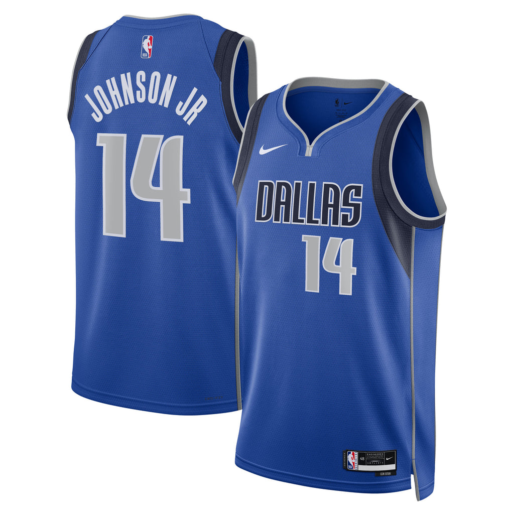 Morez Johnson Jr. Dallas Mavericks Swingman Icon Basketball Jersey - Blue - Unisex