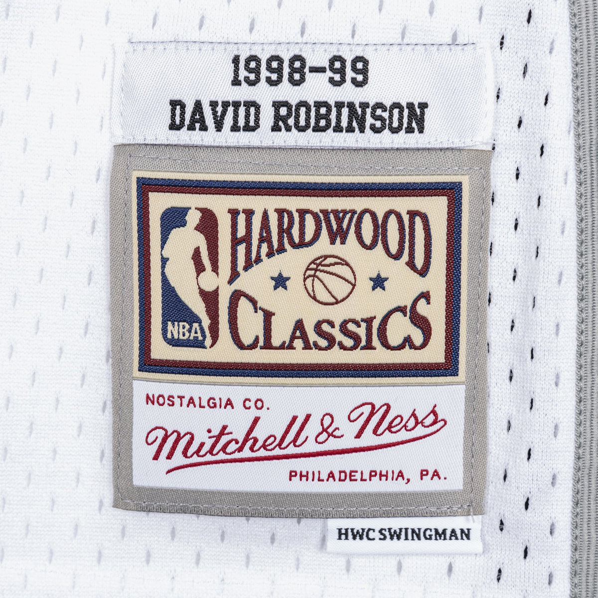 David Robinson San Antonio Spurs 1998 Authentic Swingman Basketball Jersey - White