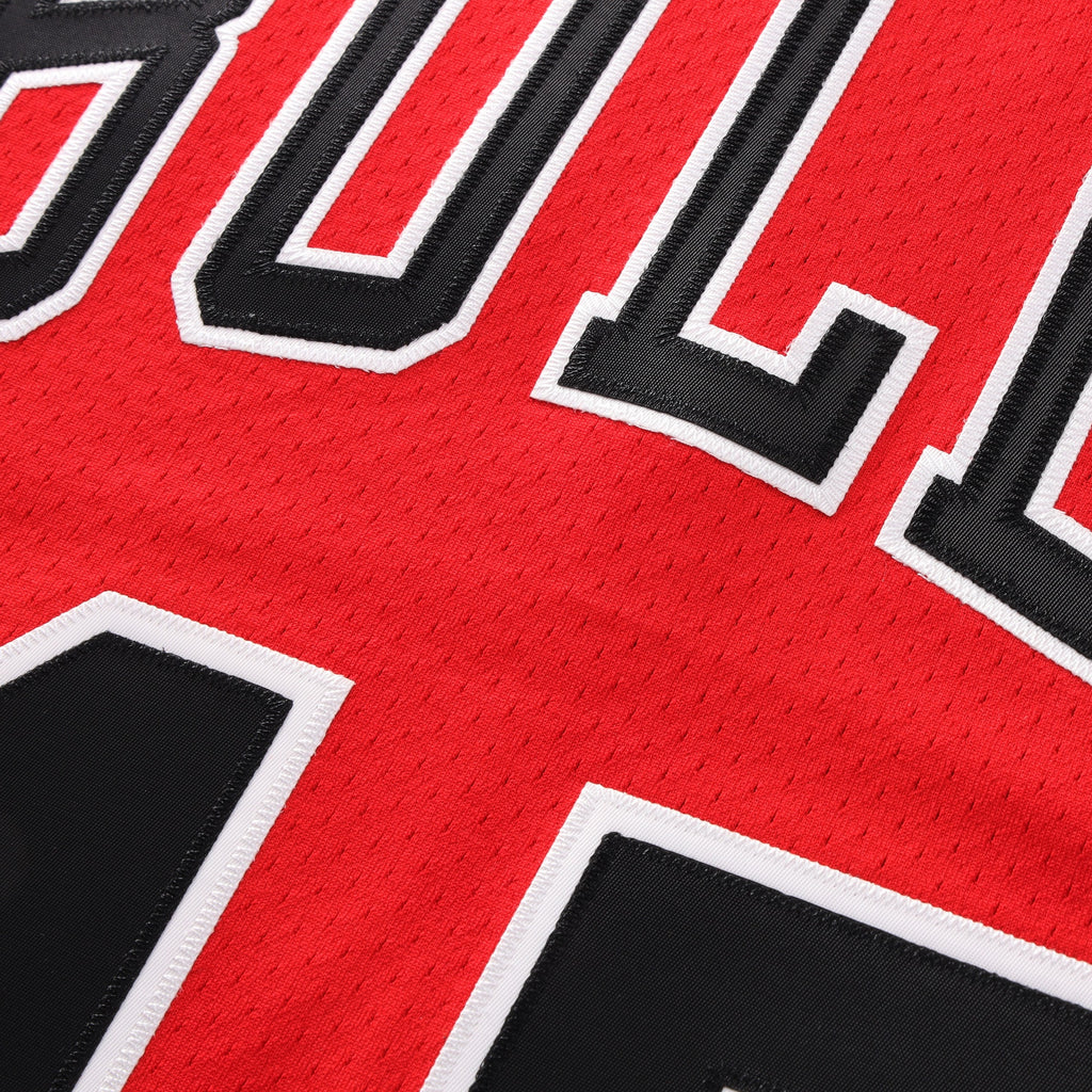 Michael Jordan Chicago Bulls 1994 - 95 Authentic Road Basketball Jersey - Red - Mens