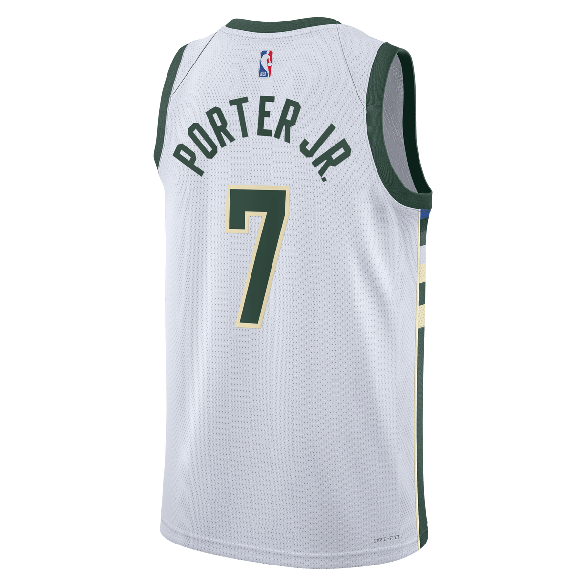 Kevin Porter Jr. Milwaukee Bucks Association Edition Swingman Basketball Jersey - White - Unisex