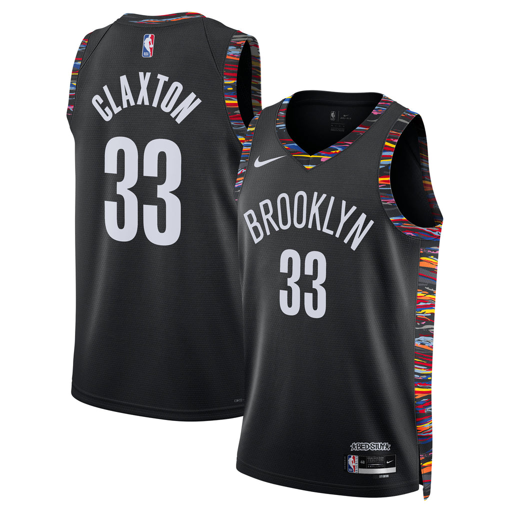 Nic Claxton Brooklyn Nets 2025/26 City Edition Swingman Basketball Jersey - Black - Unisex