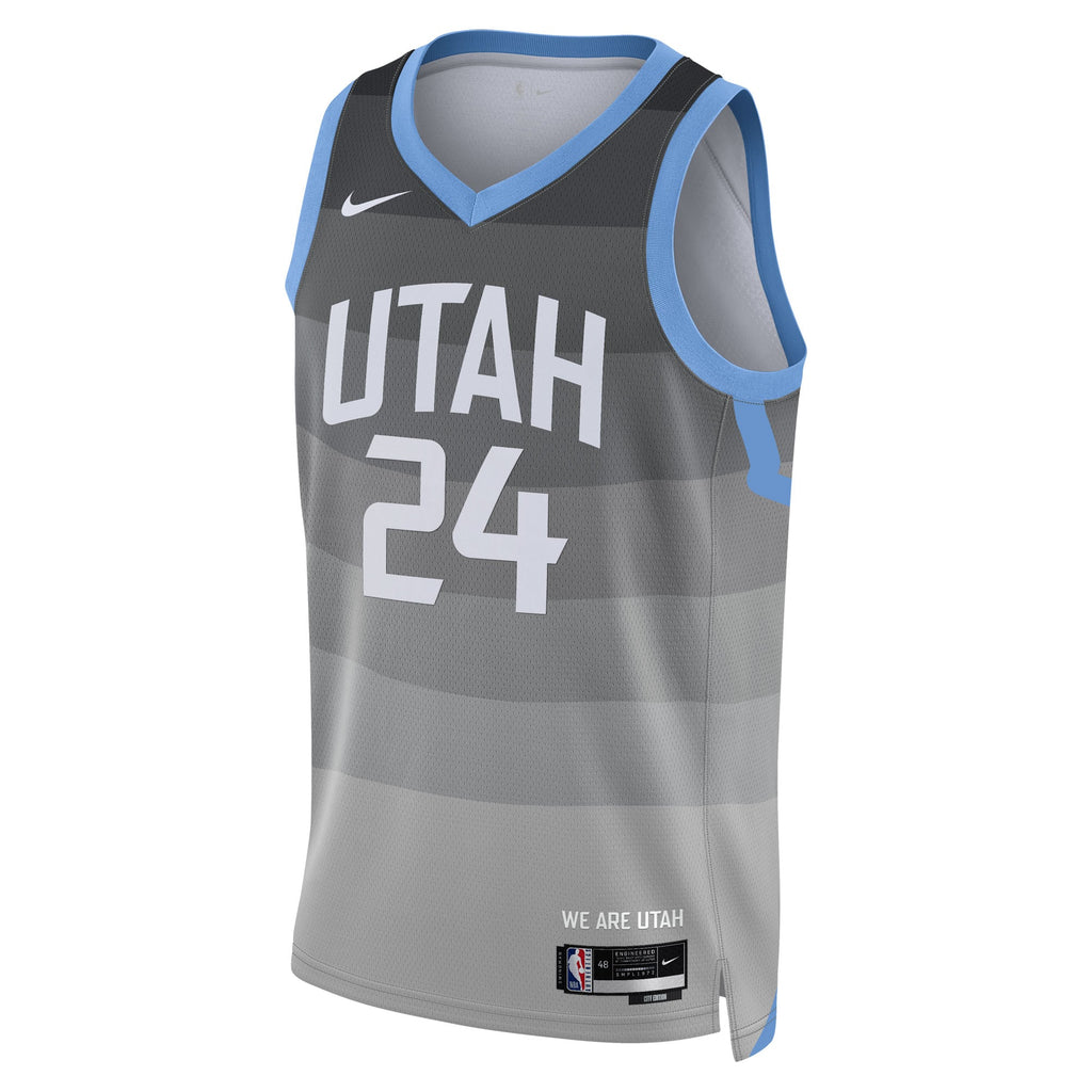 Walker Kessler Utah Jazz 2025/26 City Edition Swingman Basketball Jersey - Gray - Unisex