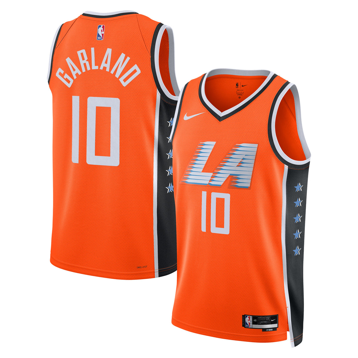 Darius Garland Los Angeles Clippers 2025/26 City Edition Swingman Basketball Jersey - Orange - Unisex