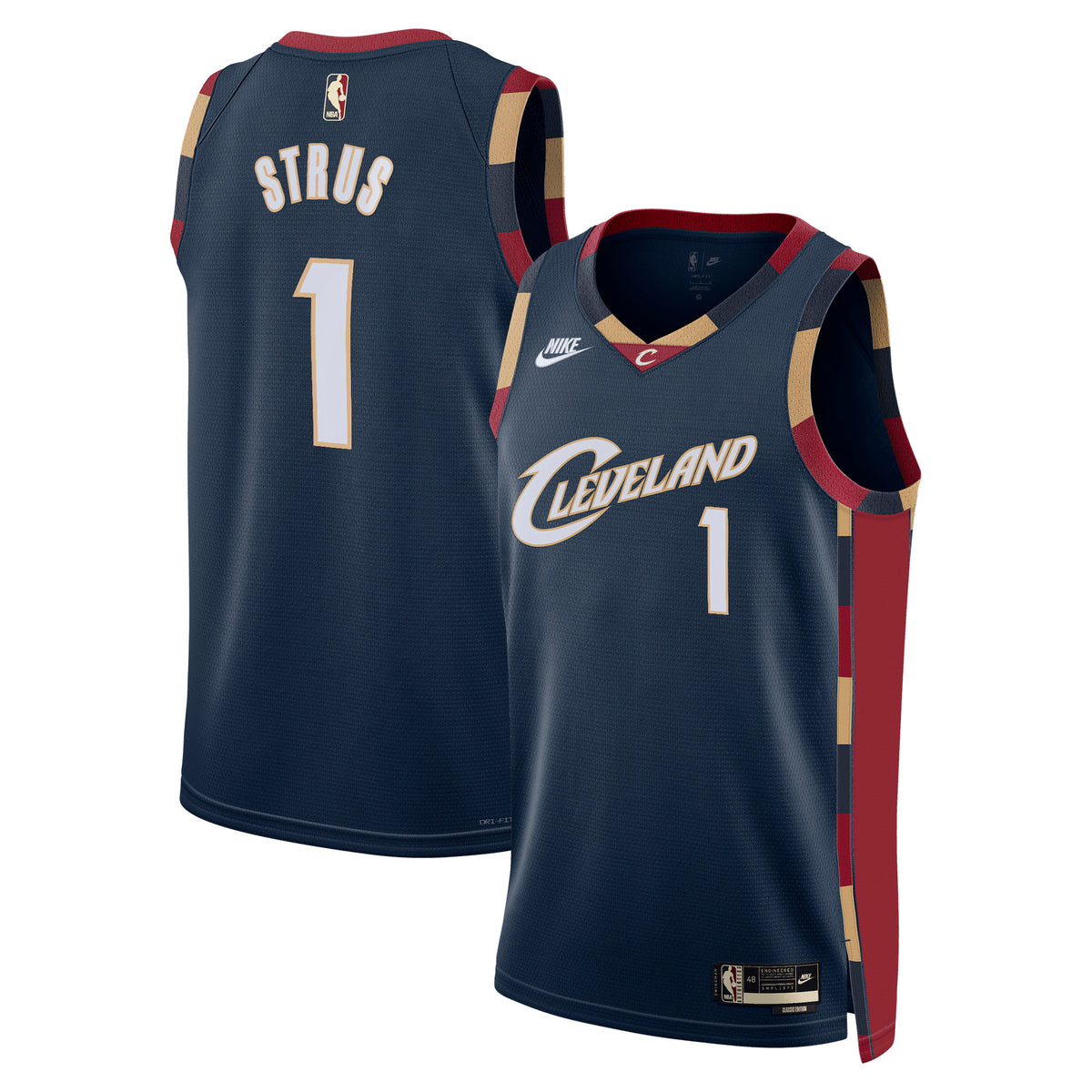 Max Strus Cleveland Cavaliers Classic Edition Basketball Jersey - Navy - Unisex