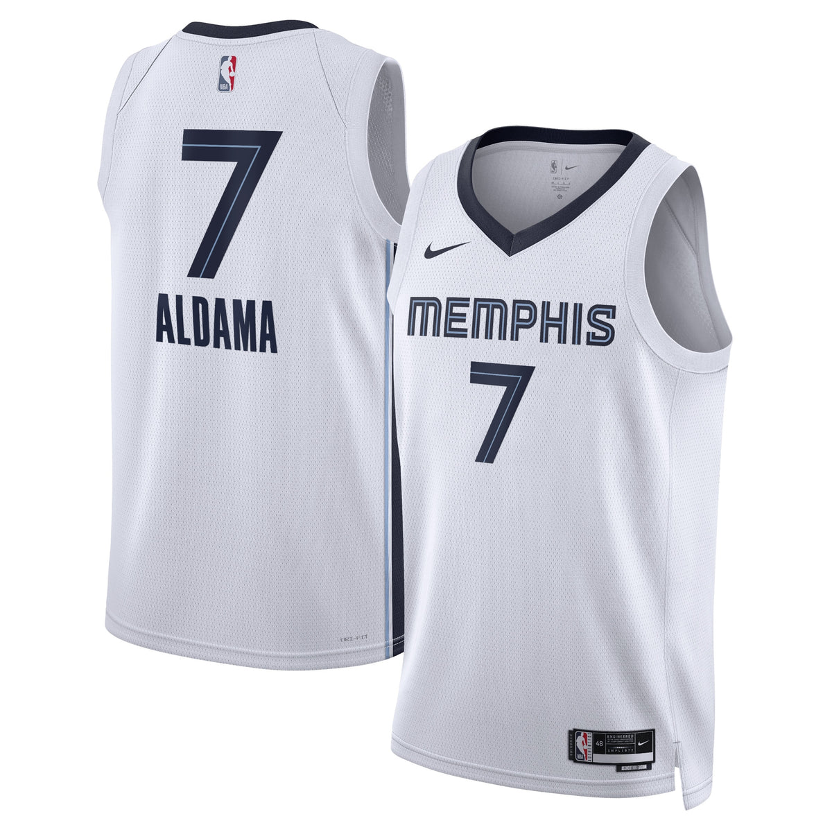 Santi Aldama Memphis Grizzlies Association Edition Swingman Basketball Jersey - White - Unisex