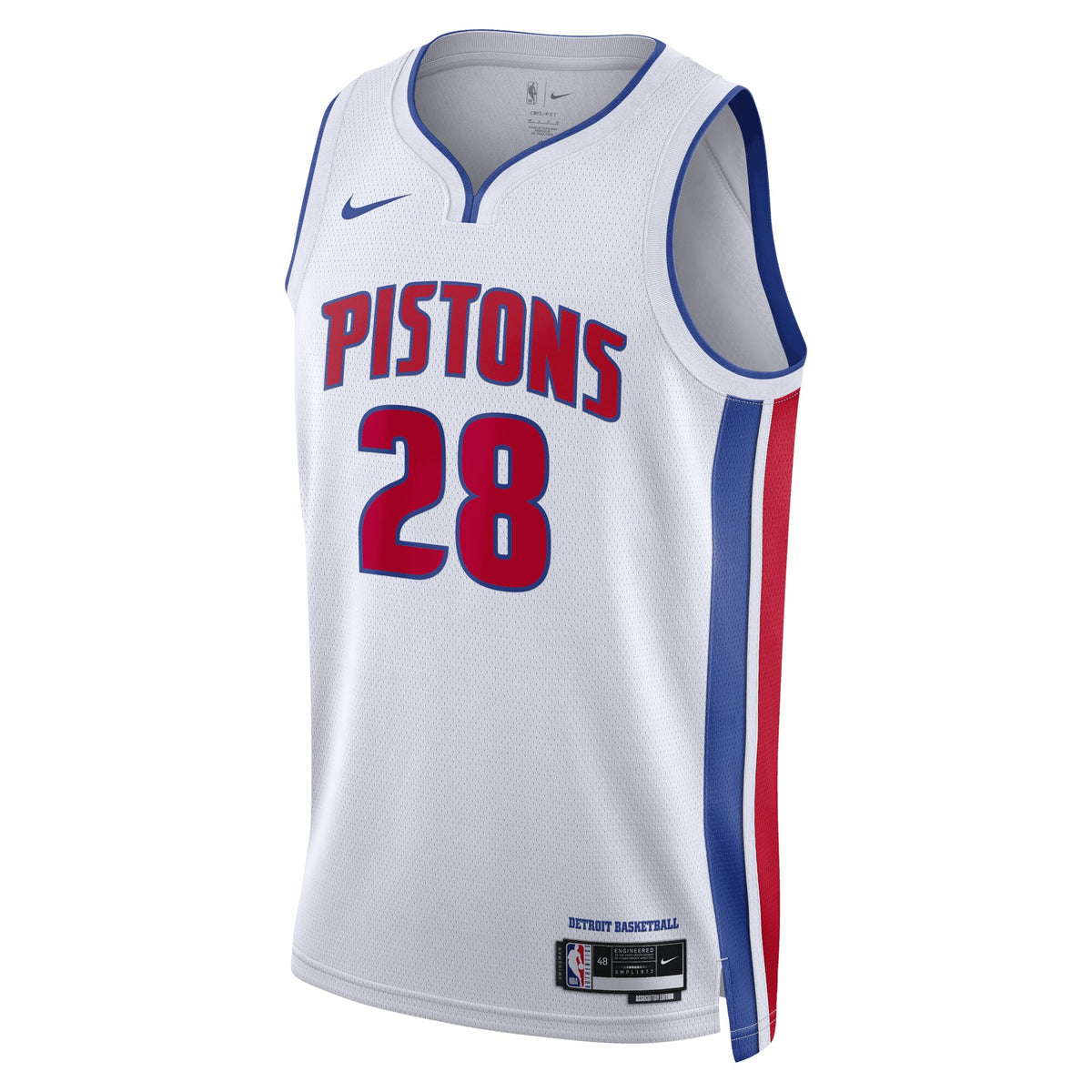 Isaiah Stewart Detroit Pistons Association Edition Swingman Basketball Jersey - White - Unisex