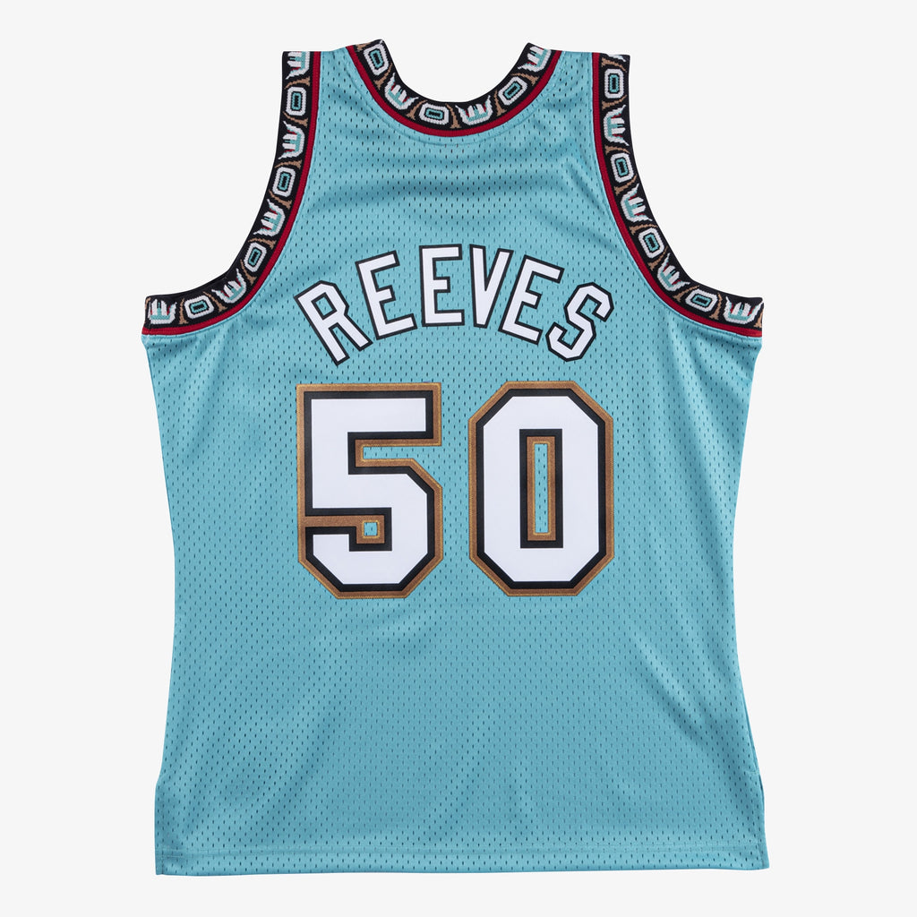 Bryant Reeves Vancouver Grizzlies 1995 Authentic Swingman Basketball Jersey - Teal