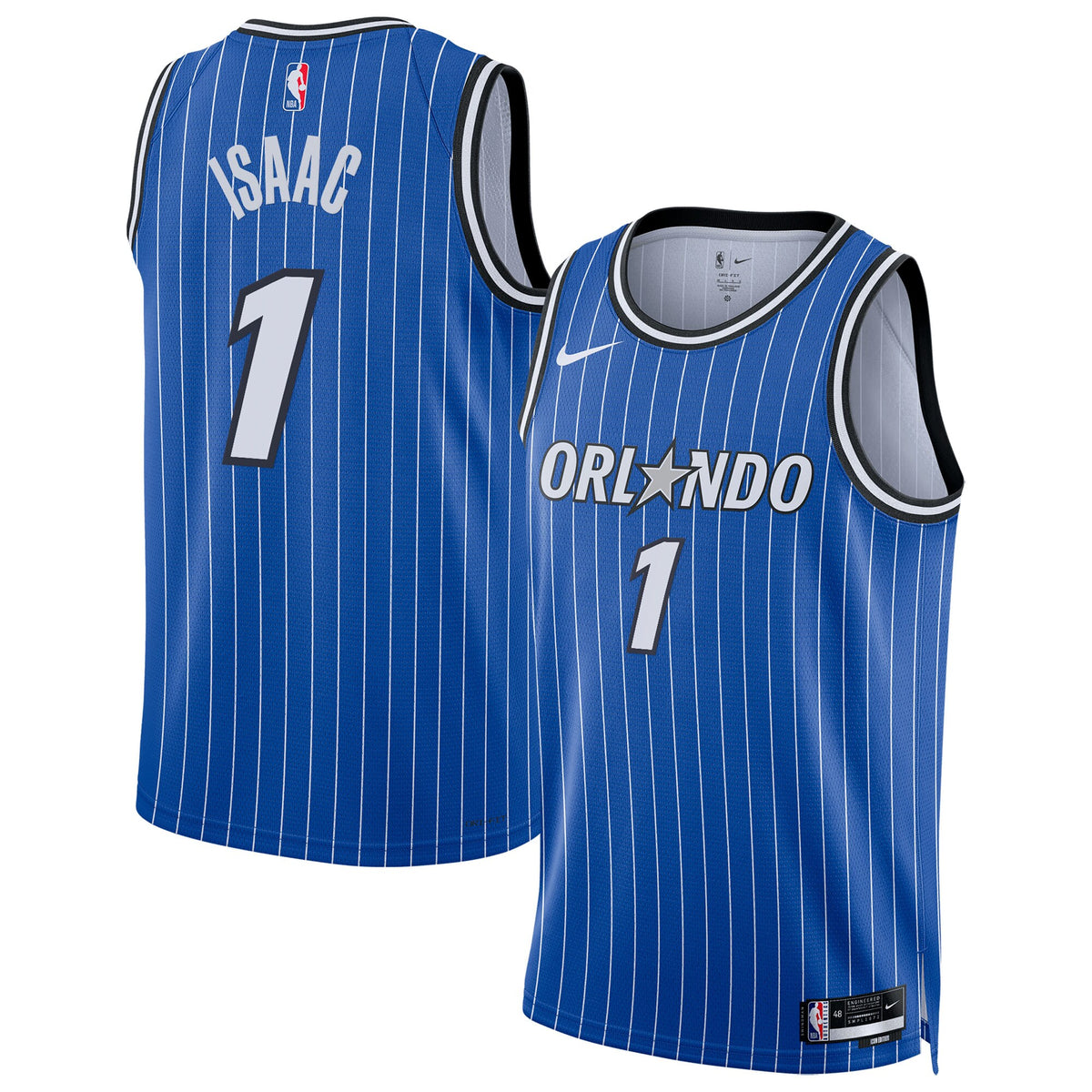 Jonathan Isaac Orlando Magic Icon Edition Replica Swingman Basketball Jersey - Blue - Unisex