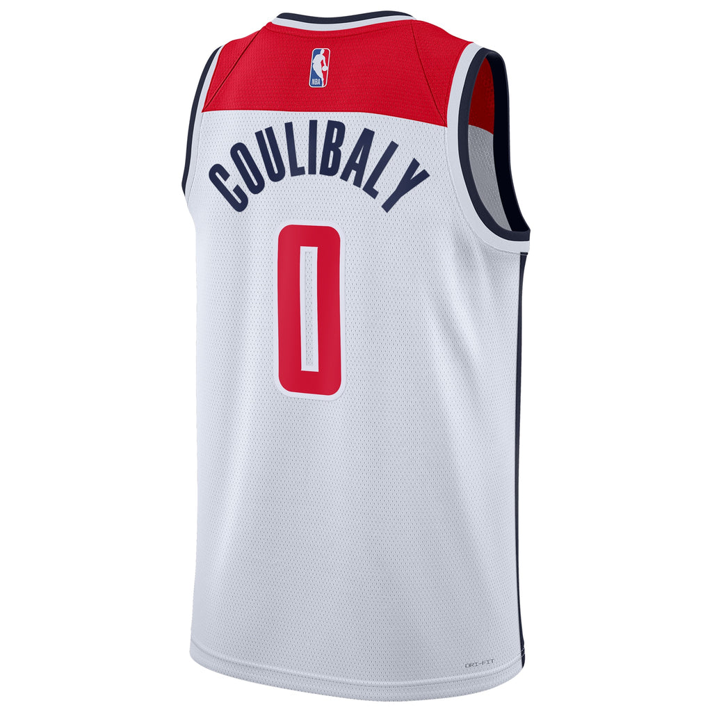 Bilal Coulibaly Washington Wizards Association Edition Swingman Basketball Jersey - White - Unisex