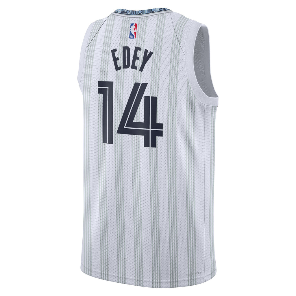 Zach Edey Memphis Grizzlies 2025/26 City Edition Swingman Basketball Jersey - Gray - Unisex