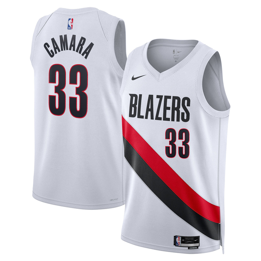 Toumani Camara Portland Trail Blazers Association Edition Replica Swingman Basketball Jersey - White - Unisex