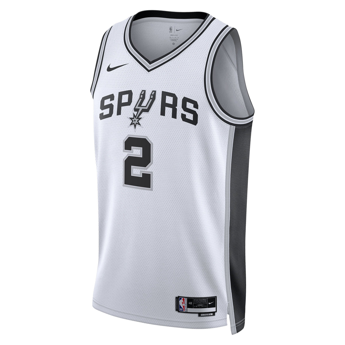 Dylan Harper San Antonio Spurs 2025 Association Edition Swingman Basketball Jersey - White - Unisex