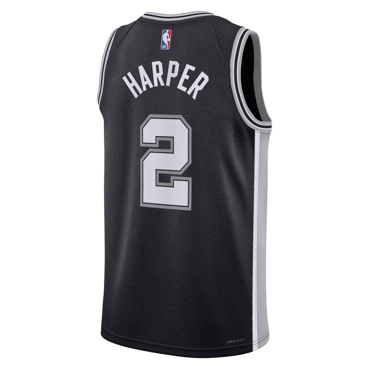 Dylan Harper San Antonio Spurs 2025 Icon Edition Swingman Basketball Jersey - Black - Unisex