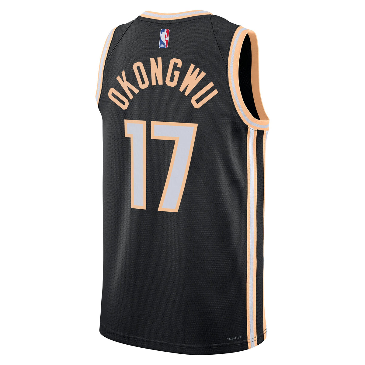 Onyeka Okongwu Atlanta Hawks 2025/26 City Edition Swingman Basketball Jersey - Black - Unisex