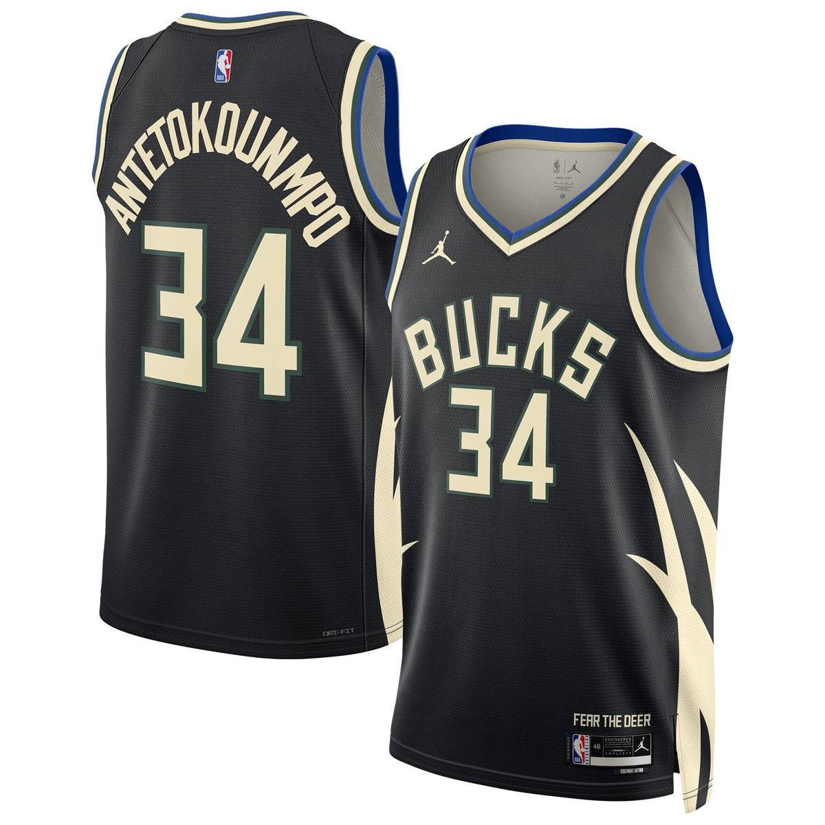 Giannis Antetokounmpo Milwaukee Bucks Swingman Statement Basketball Jersey