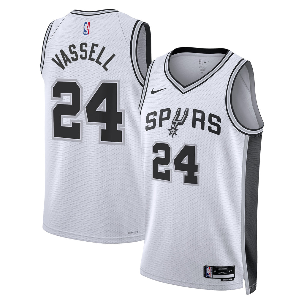 Devin Vassell San Antonio Spurs Association Edition Swingman Basketball Jersey - White - Unisex
