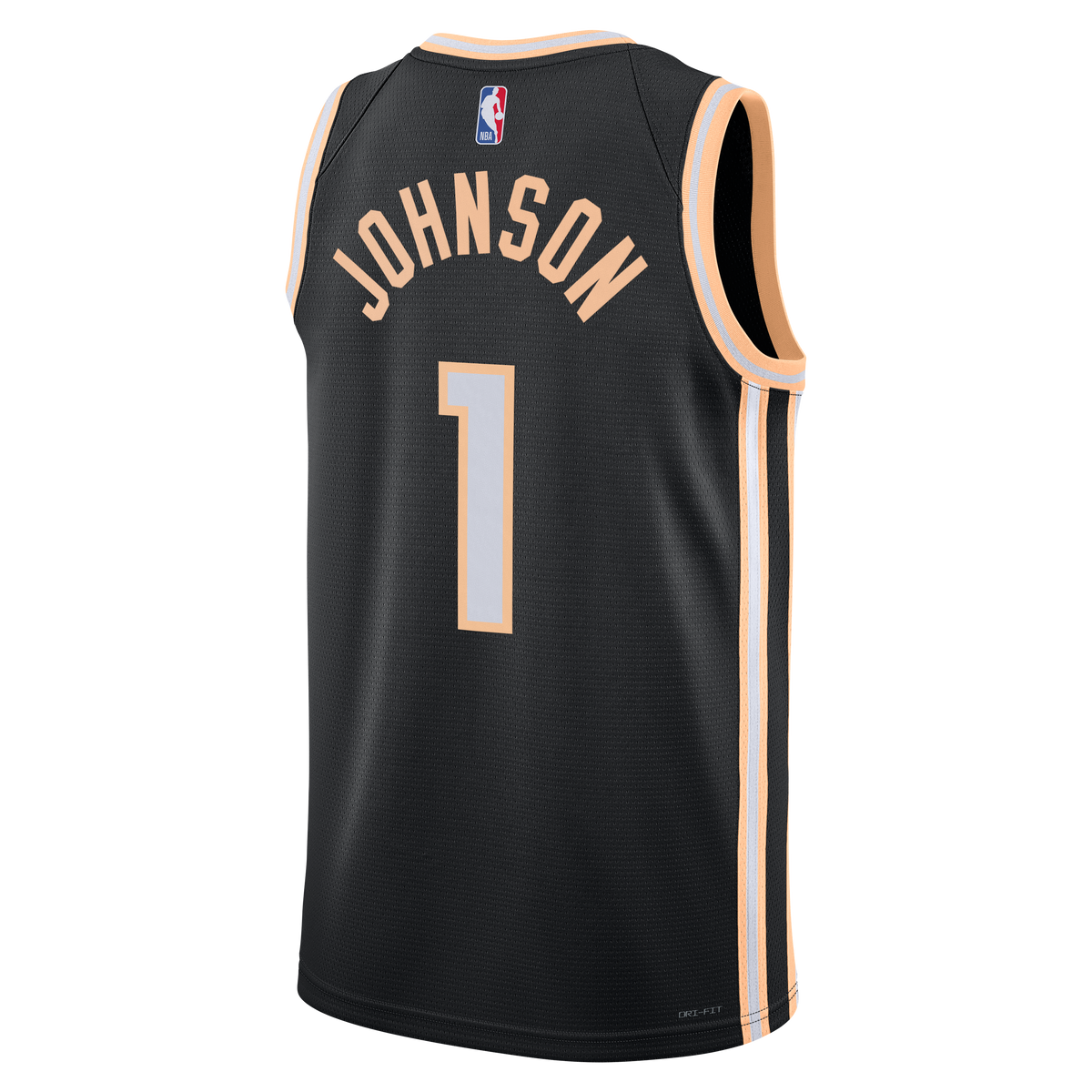 Jalen Johnson Atlanta Hawks 2025/26 City Edition Swingman Basketball Jersey - Black - Unisex