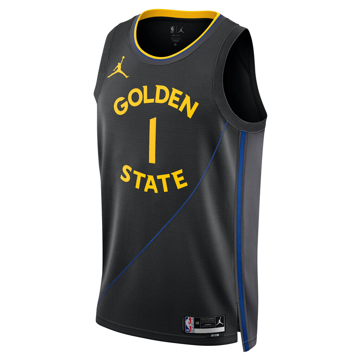 Jonathan Kuminga Golden State Warriors 2024/25 Statement Edition Swingman Basketball Jersey - Black - Unisex