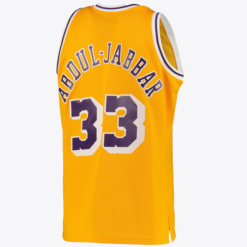 Kareem Abdul - Jabbar Los Angeles Lakers Swingman Road Basketball Jersey - Light Gold - Mens