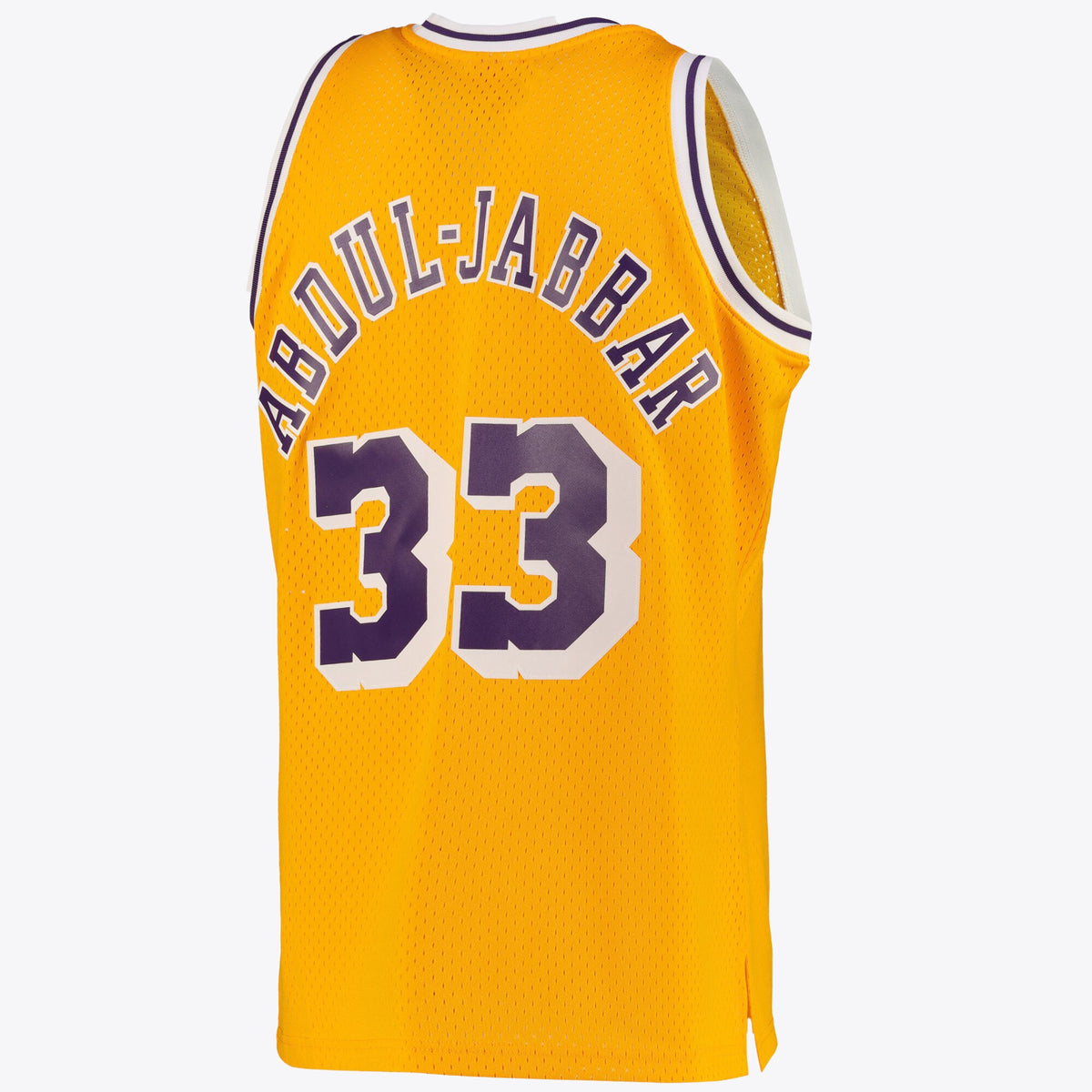 Kareem Abdul - Jabbar Los Angeles Lakers Swingman Road Basketball Jersey - Light Gold - Mens