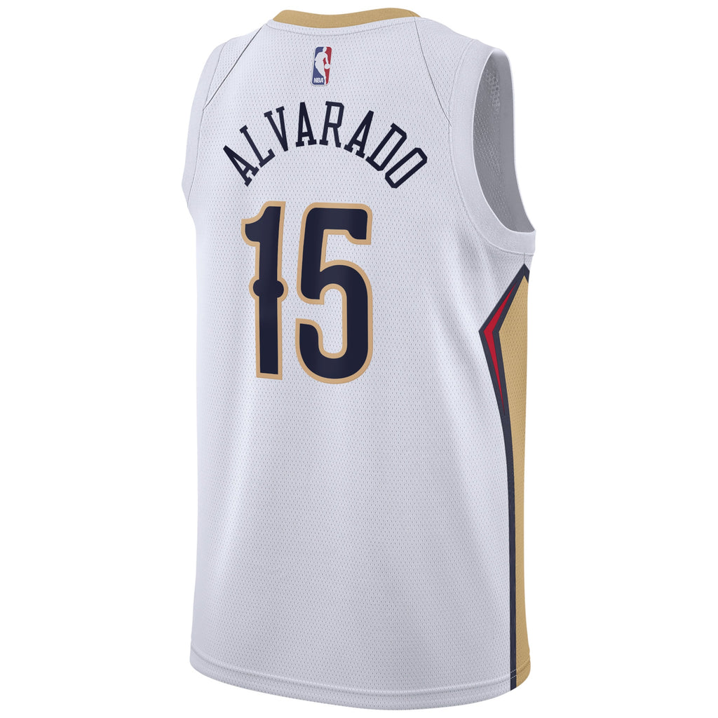 Jose Alvarado New Orleans Pelicans Association Edition Swingman Basketball Jersey - White - Unisex