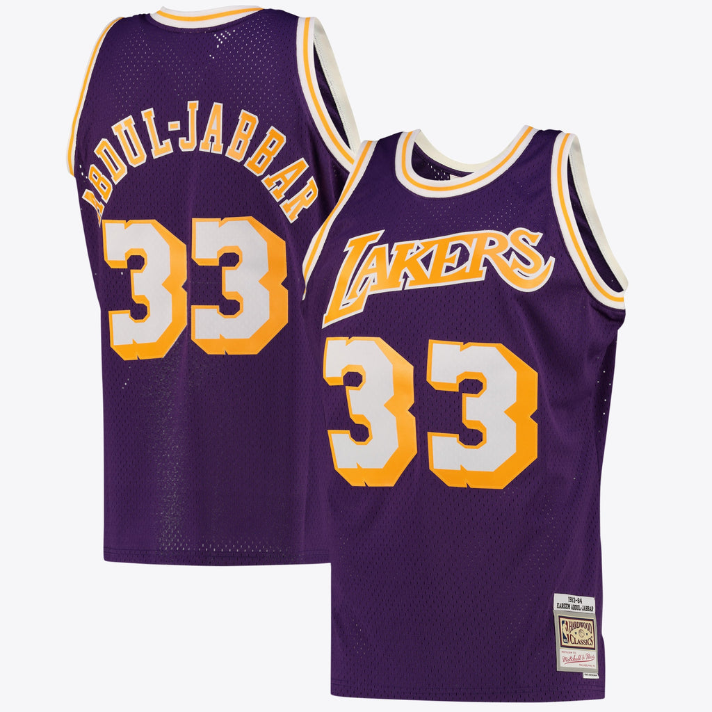Kareem Abdul - Jabbar Los Angeles Lakers Swingman Alternate Basketball Jersey - Purple - Mens