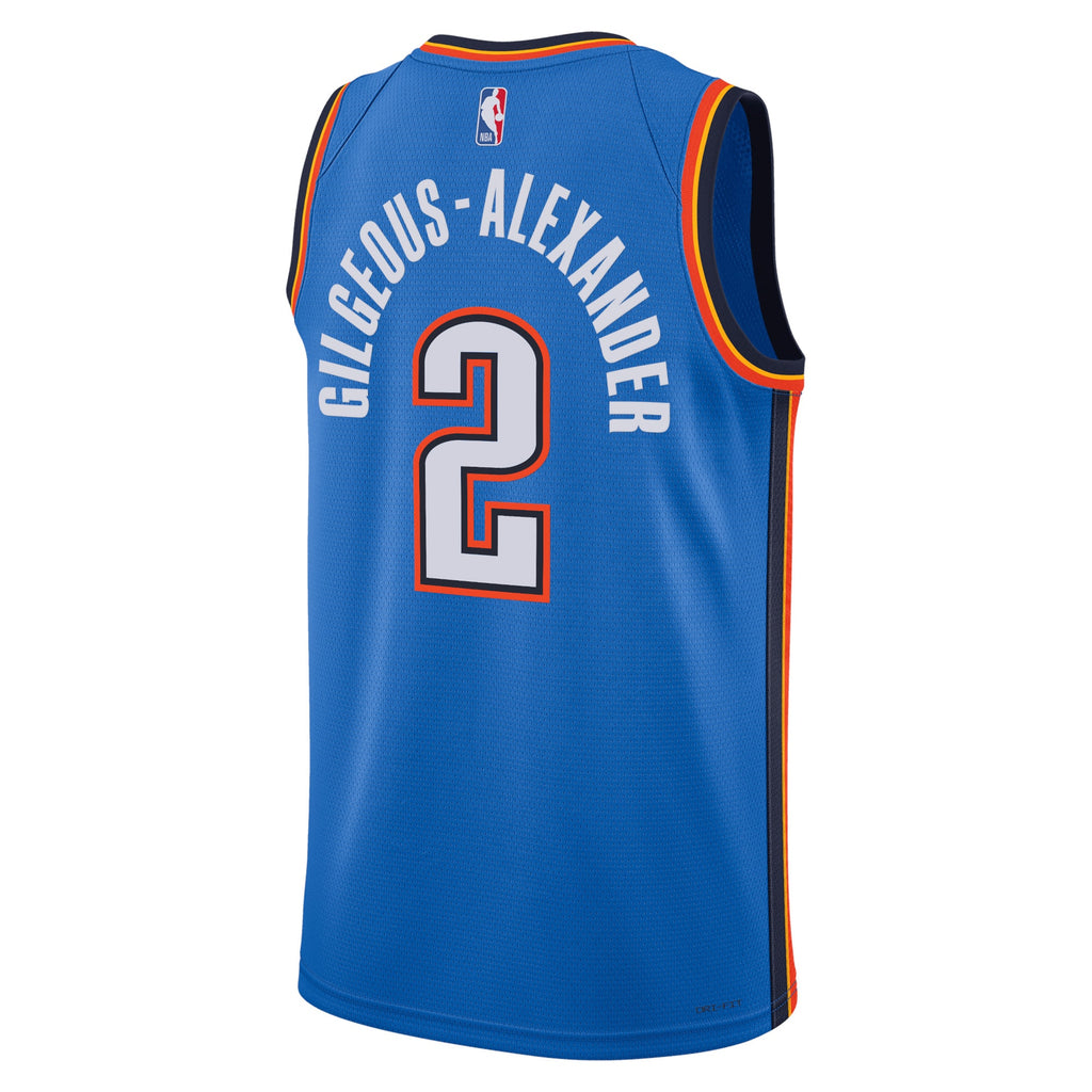 Shai Gilgeous - Alexander Oklahoma City Thunder Icon Edition Swingman Basketball Jersey - Blue - Unisex