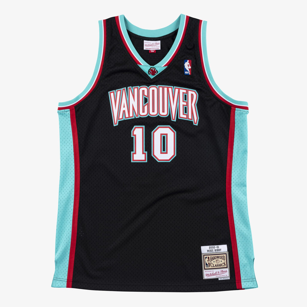 Mike Bibby Vancouver Grizzlies 2000 Authentic Swingman Basketball Jersey - Black