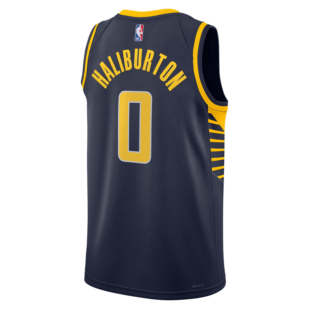 Tyrese Haliburton Indiana Pacers Icon Edition Swingman Basketball Jersey - Navy - Unisex