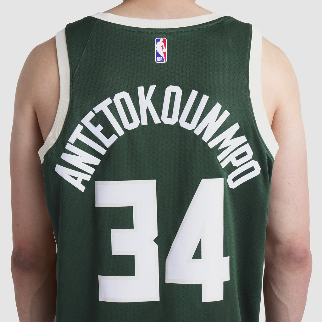 Giannis Antetokounmpo Milwaukee Bucks moisture - wicking Swingman Basketball Jersey
