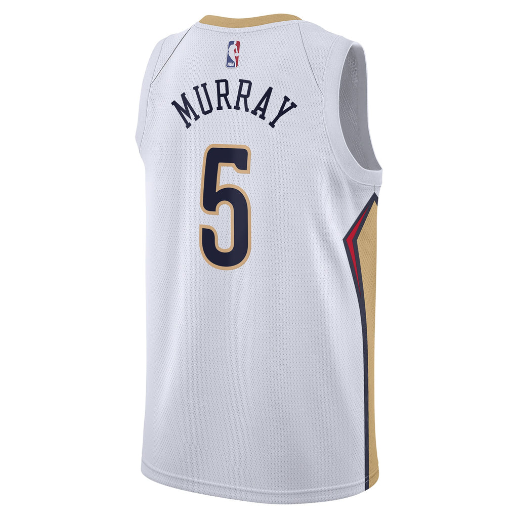 Dejounte Murray New Orleans Pelicans Association Edition Swingman Basketball Jersey - White - Unisex
