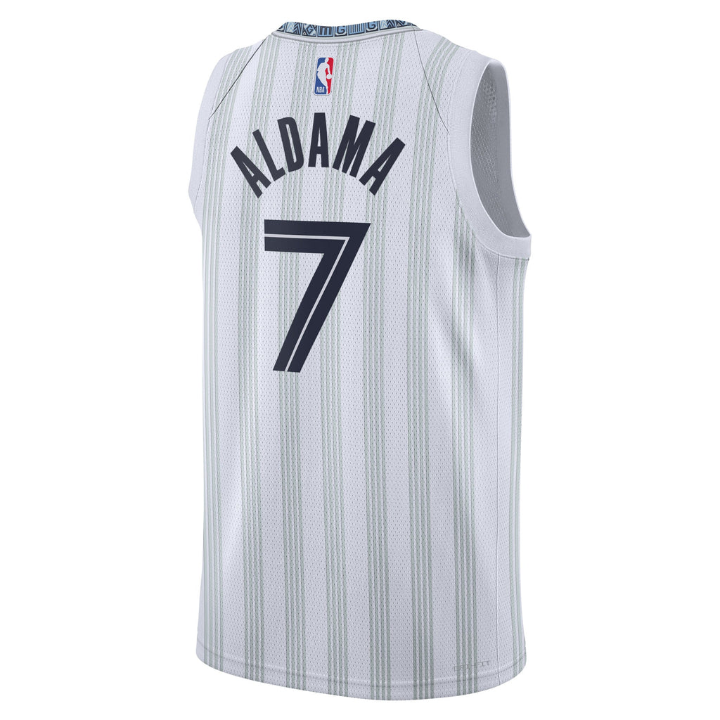 Santi Aldama Memphis Grizzlies 2025/26 City Edition Swingman Basketball Jersey - Gray - Unisex