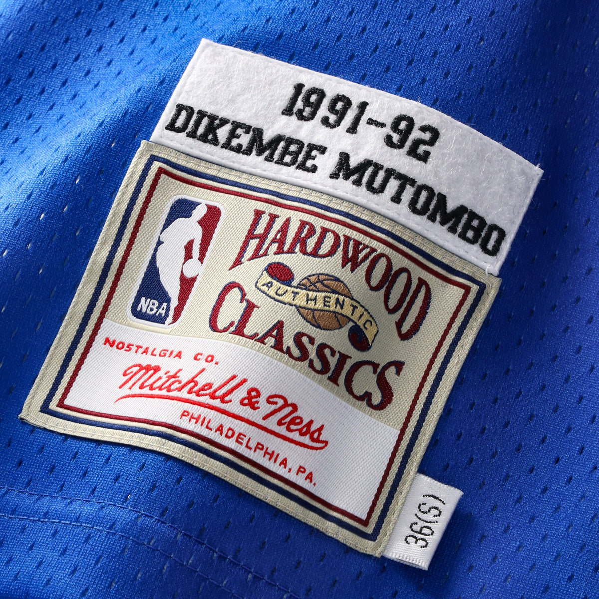 Dikembe Mutombo Denver Nuggets Authentic Basketball Jersey - Royal Blue