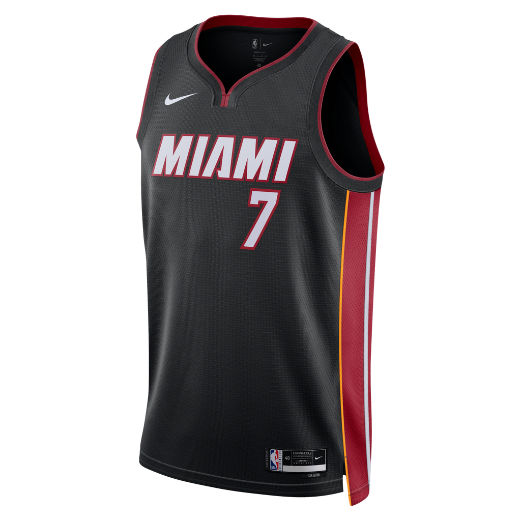Giannis Antetokounmpo Miami Heat Icon Edition Swingman Basketball Jersey - Black - Unisex