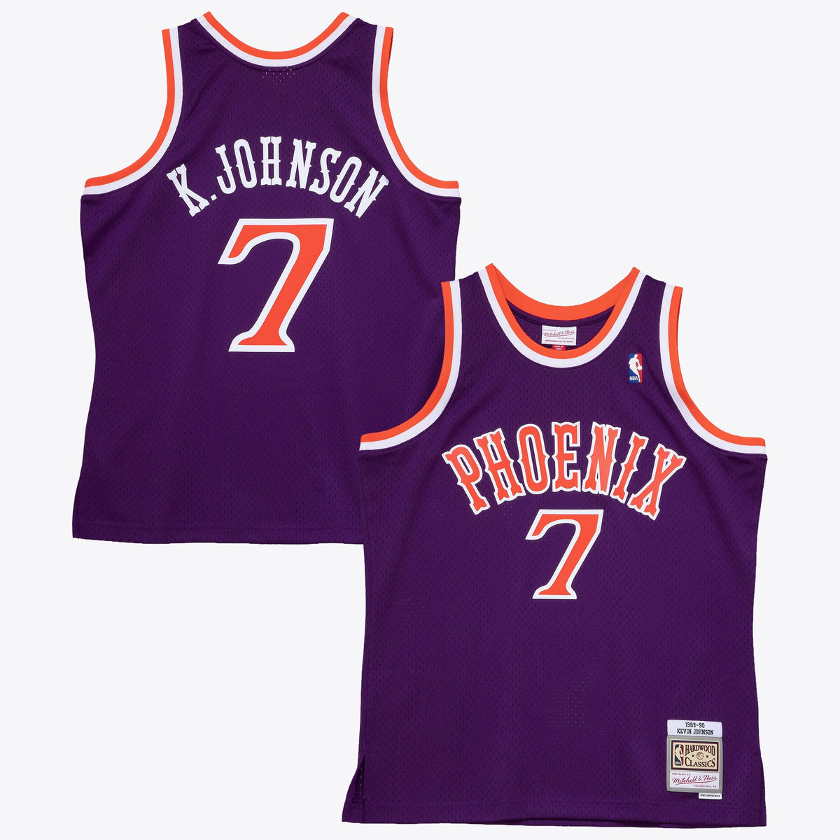 Kevin Johnson Phoenix Suns 1989 Dark Authentic Basketball Jersey - Purple
