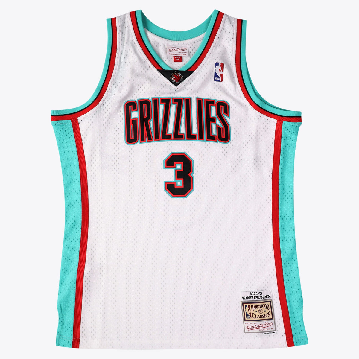 Shareef Abdur - Rahim Vancouver Grizzlies 2000 Authentic Swingman Basketball Jersey - White
