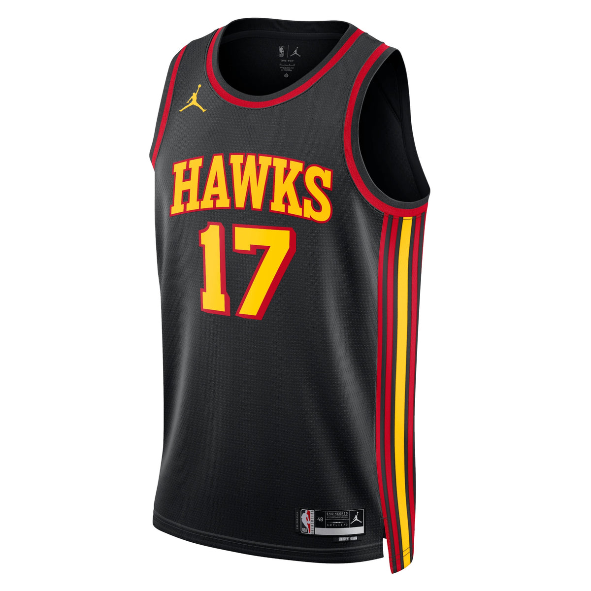 Onyeka Okongwu Atlanta Hawks Statement Edition Swingman Basketball Jersey - Black - Unisex