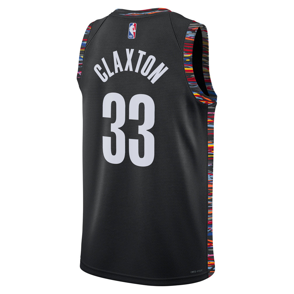 Nic Claxton Brooklyn Nets 2025/26 City Edition Swingman Basketball Jersey - Black - Unisex