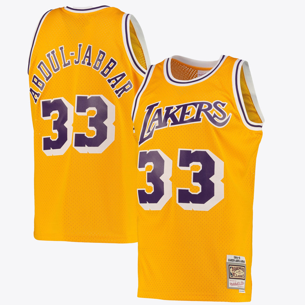 Kareem Abdul - Jabbar Los Angeles Lakers Swingman Road Basketball Jersey - Light Gold - Mens