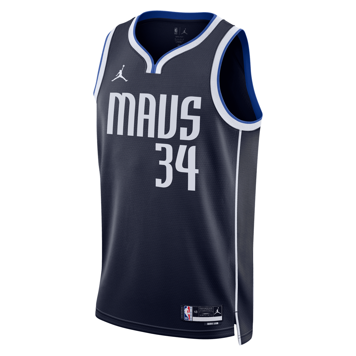 Santi Aldama Dallas Mavericks Statement Edition Swingman Basketball Jersey - Navy - Unisex