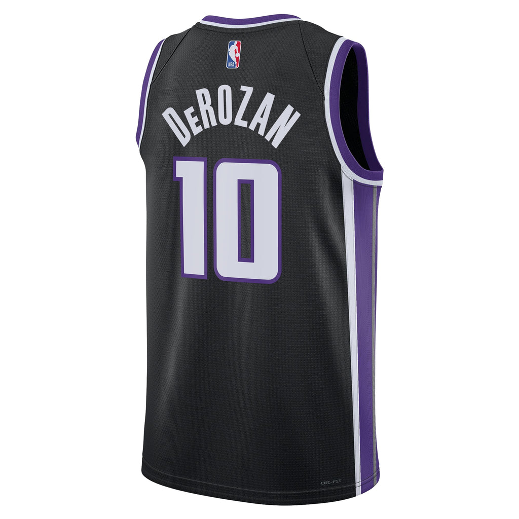 DeMar DeRozan Sacramento Kings Icon Edition Swingman Basketball Jersey - Black - Unisex