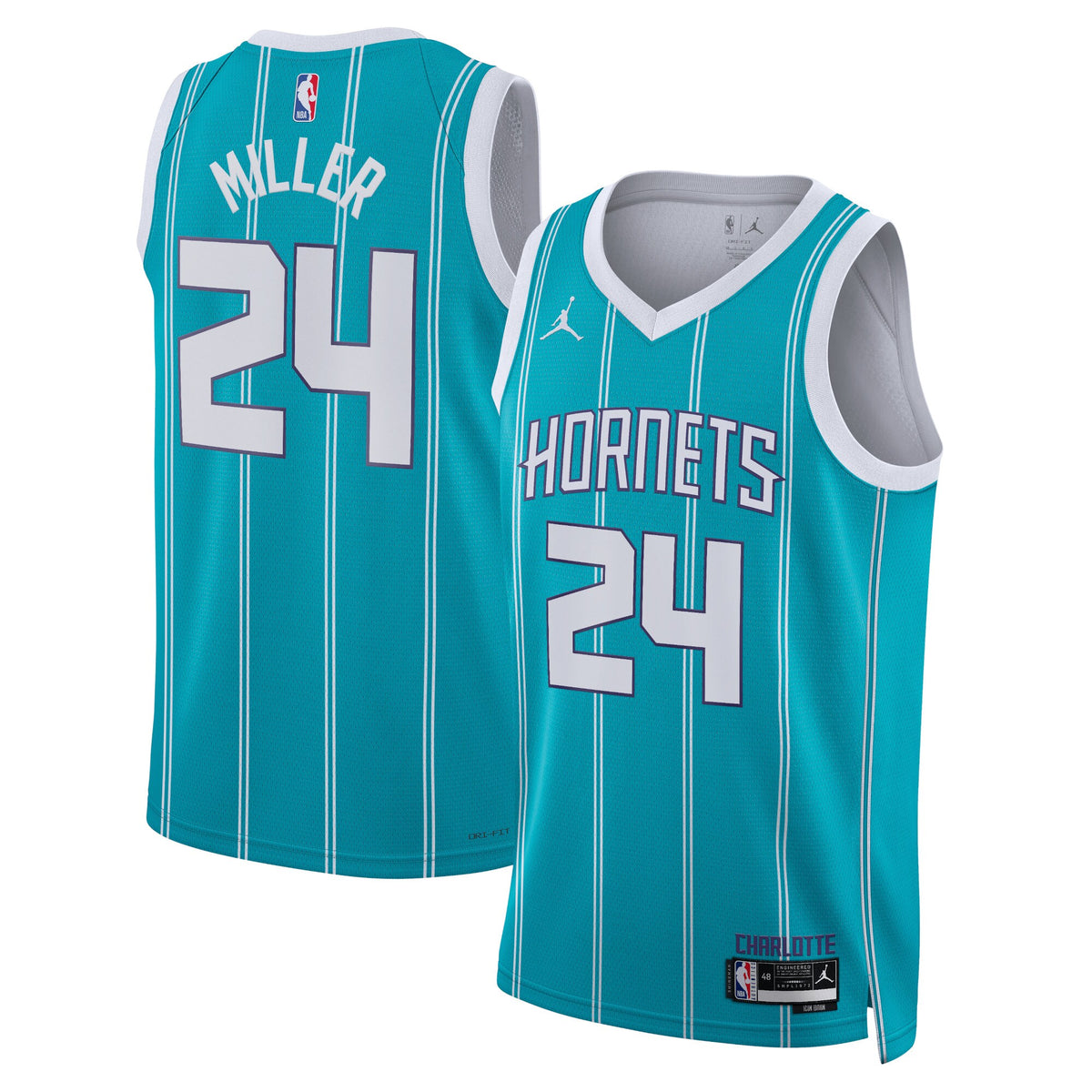 Brandon Miller Charlotte Hornets Icon Edition Swingman Basketball Jersey - Teal - Unisex