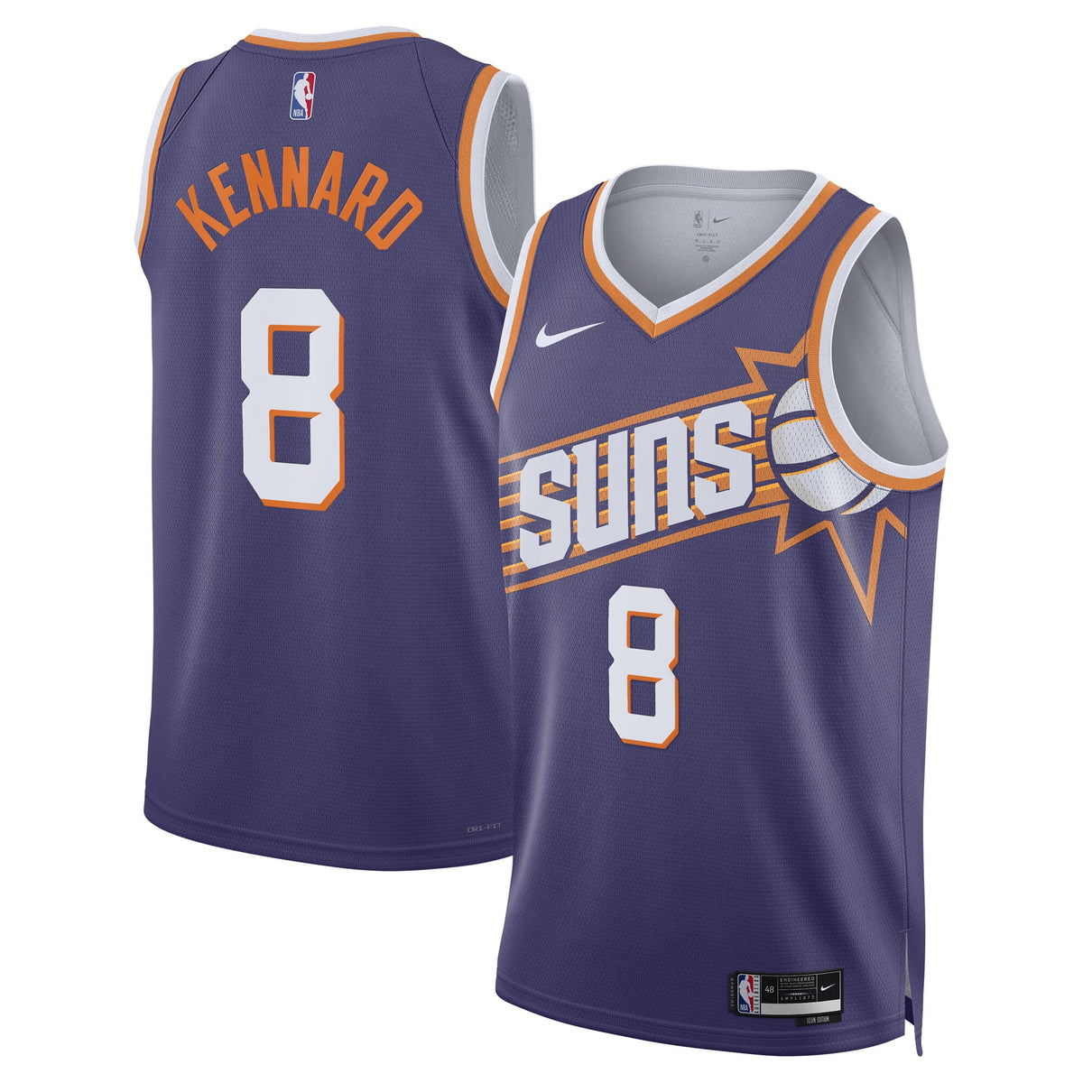 Luke Kennard Phoenix Suns Icon Edition Swingman Basketball Jersey - Purple - Unisex